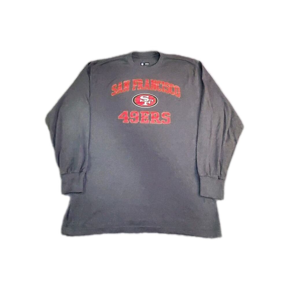 NFL Team Apparel San Francisco 49ers Sz XL Long Sleeve Shirt Men’s Grey Za3-7